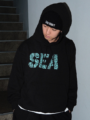 GAN CRAFT x WDS Hooded Sweatshirt　BLACK×TIFFANY BLUE